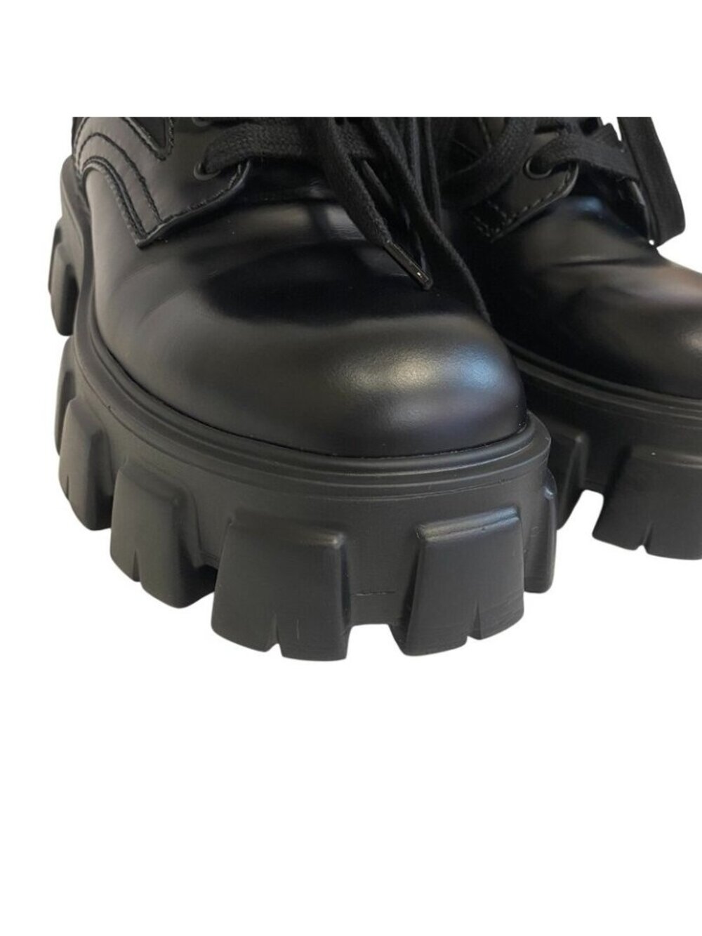 ★SOLD★ Prada 2 Ue007 re Nylon Short Boots Monolith Black - Picture 6 of 8